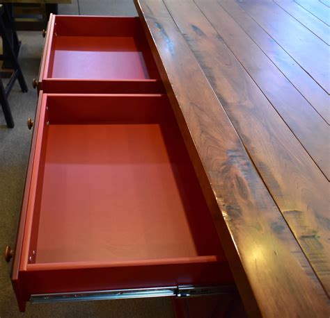 Constance Bay Kitchen Island With Rustic Cherry Top And Brown Maple Base