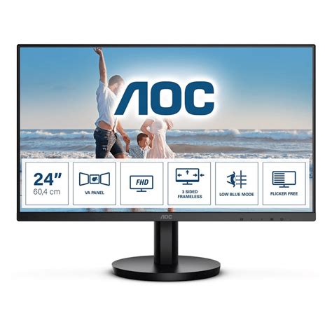 Aoc 24b3hm 23 8 Inch Fhd 1920 X 1080p 16 9 75hz 5ms Va Led Monitor