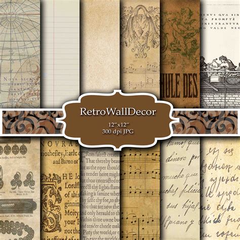 Old Digital Paper Antique Paper Vintage Paper Vintage Etsy