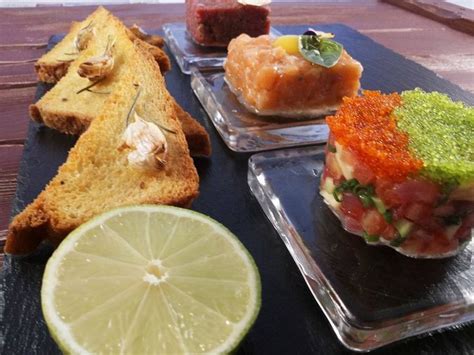 there are many different types of food on the trays that you can see here