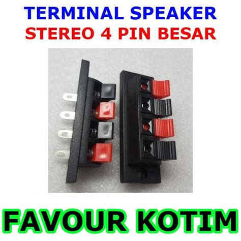 Jual Terminal Speaker Stereo Besar Box Amplifier Pin Jepit Fvkotim Di