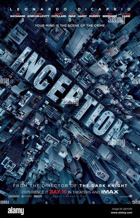 MOVIE POSTER, INCEPTION, 2010 Stock Photo - Alamy