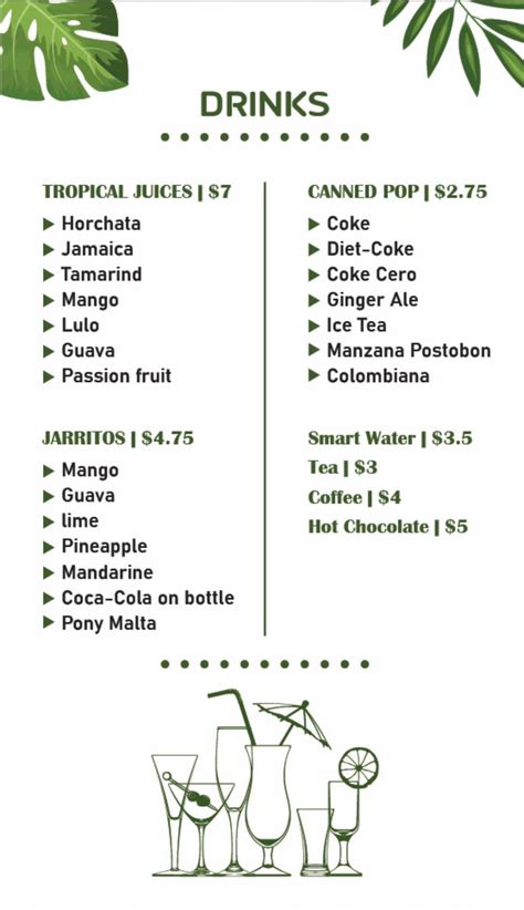 Smokin Barrels Cocina Latina Menu