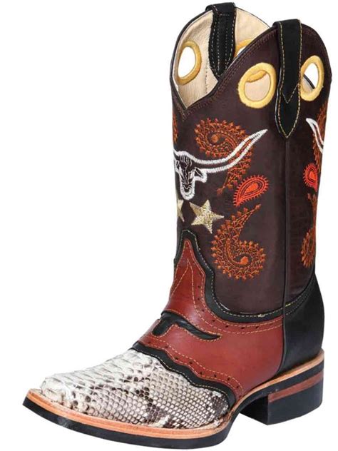 BOTA RODEO EXOTICA RE 8 PYTHON BACK GARMENT NATURAL El Vaquero Imports