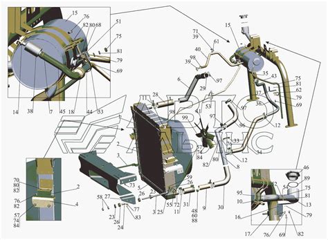 Установка системы охлаждения 4370-1300005-020 МАЗ-437040 (Зубренок ...