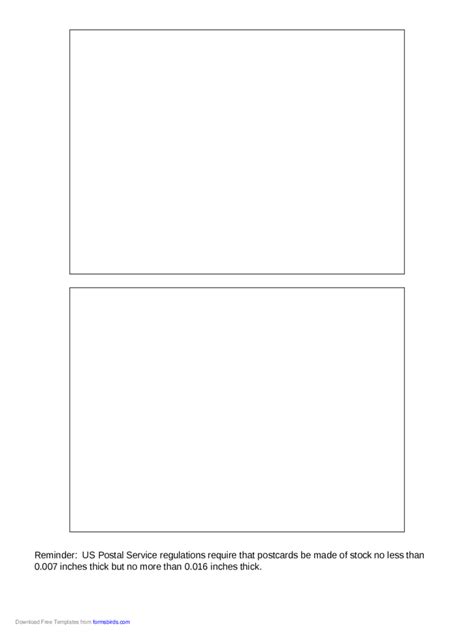 Postcard Back Template - 10 Free Templates in PDF, Word, Excel Download