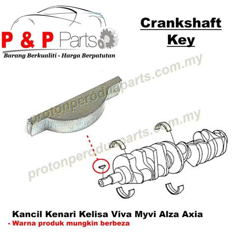 Crank Shaft Key Woodruff Perodua Kancil Kelisa Kenari Viva Myvi Alza