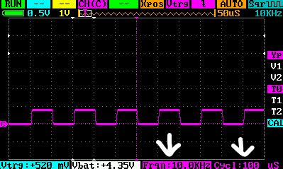 MiniDSO DS213 portable oscilloscope and missing signal measurements for ...