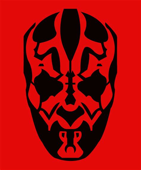 Darth Maul Face Paint Stencil by CreativeDyslexic on DeviantArt