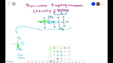 Polymerization Of Dimethyl Pentene Youtube