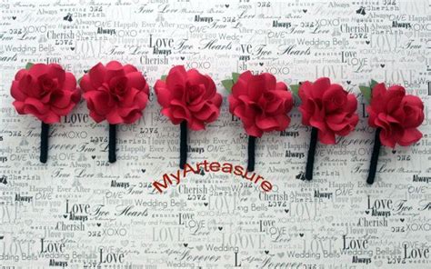 Paper Flower Boutonniere By MyArteasure On Etsy Paper Flowers Wedding