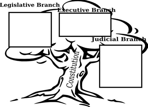 Three Branches Of Government Blank Chart