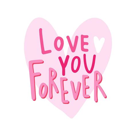 Love You Forever Typography Vector Download Free Vectors Clipart