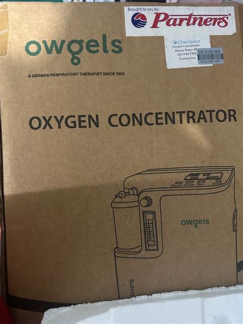 Owgels Oxygen Concentrator 5L OZ 5 01TW0 On Carousell