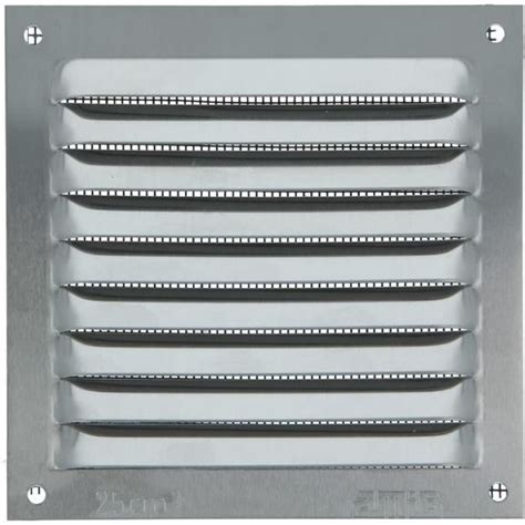 Grille de ventilation carrée en Aluminium avec moustiquaire Grilles d