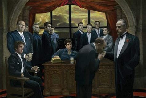 Buy Art For Less Godfather Scarface Sopranos Goodfellas Framed On Paper