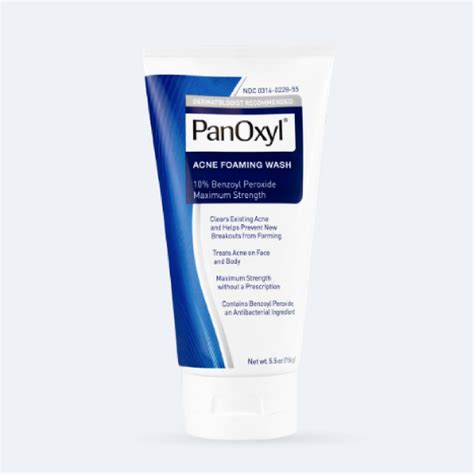 Panoxyl Acne Foaming Facial Cleansers Benzoyl Peroxide All Skin Type