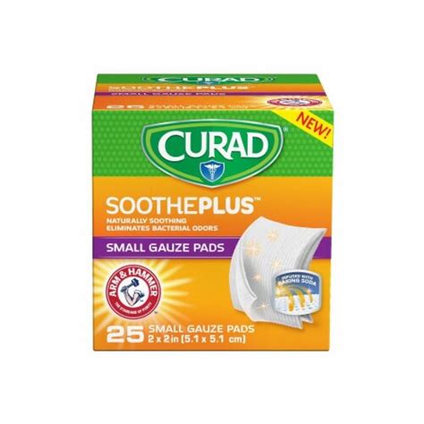 Curad Arm Hammer SoothePlus Small Gauze Pads 25 Ct Fred Meyer