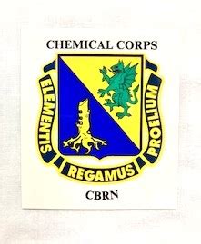 Chemical Corps CBRN Outside Window Decal – Chemical Corps Regimental ...