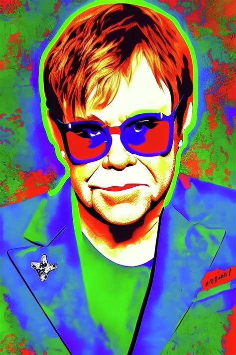 Elton John Digital Art By Ash Lomas Fine Art America