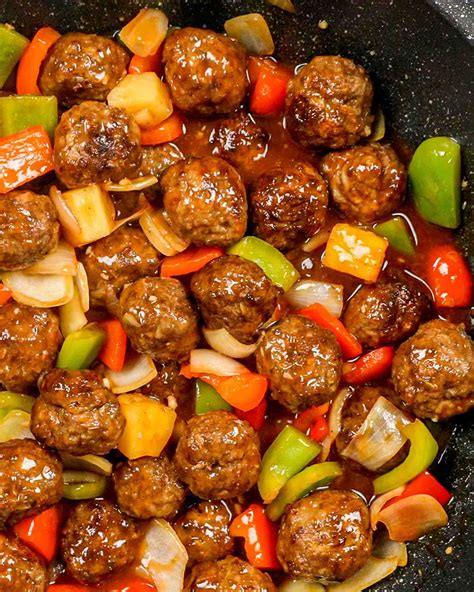 Sweet and sour meatballs – Artofit