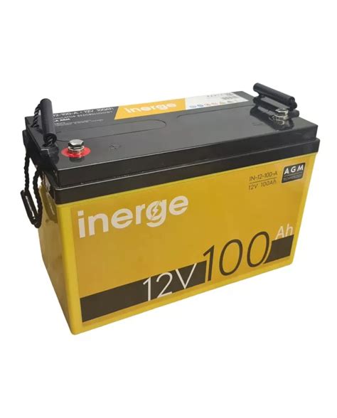ᐉ Аккумулятор тяговый AGM 12V 100Ah Inerge глубокой разрядки (00018)