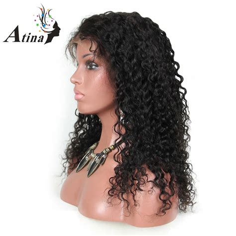 Glueless Full Lace Human Hair Wigs For Black Women Wave Deep Curly Virgin Brazilian Hair Wigs