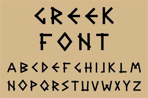 Search Creative Market Greek Font Lettering Alphabet Fonts