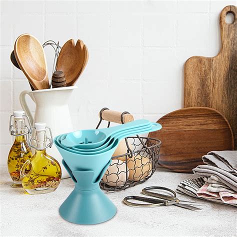 Plastic Funnel Multi-function Funnel Set Household Kitchen Oil Leak
