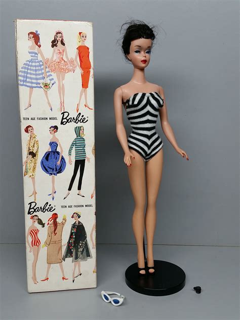 Ponytail Barbie Number Brunette By Mattel With Box Etsy