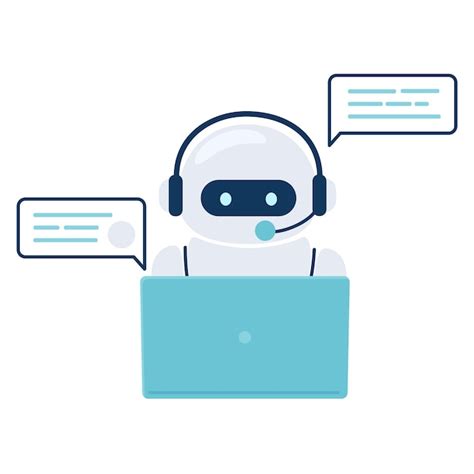 Premium Vector Digital Chat Bot Robot Assistant For Customer Support Concept Of Virtual