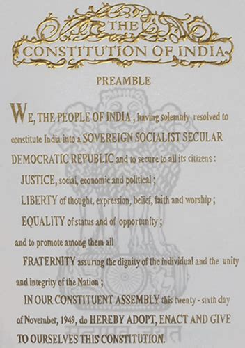 THE CONSTITUTION OF INDIA-THE PREAMBLE ~ LegaLearning