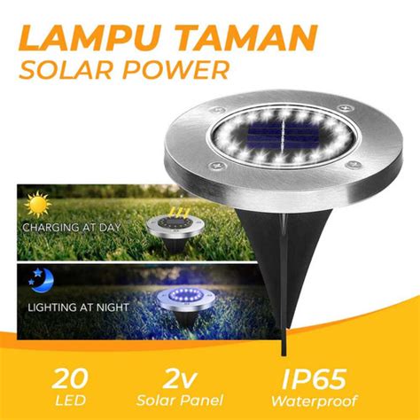 Jual Lampu Solar Tenaga Surya Taman Kebun Tancap Tanam Led