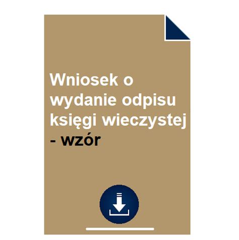 Wniosek O Przyspieszenie Wpisu Do Ksi Gi Wieczystej Wz R Pobierz