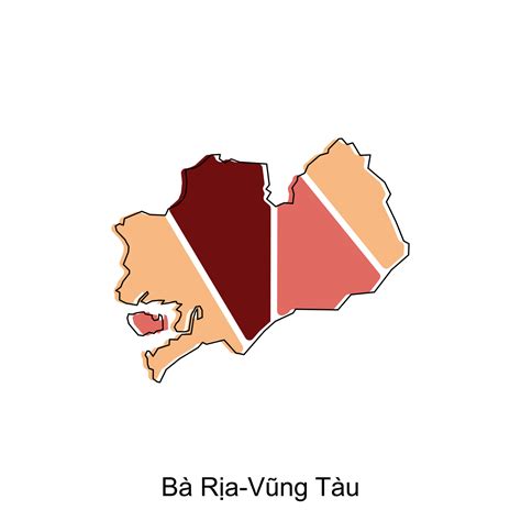 Map Of Ba Ria Vung Tau Vector Design Template World Map International Vector Template With