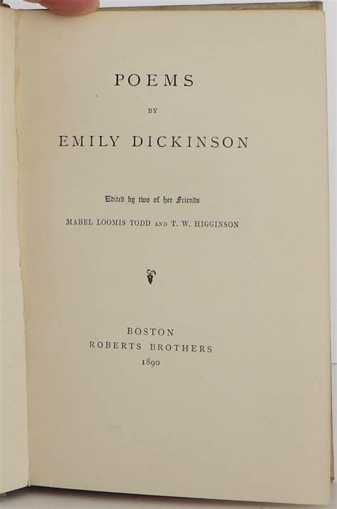 Poems First Second And Third Series 3 Volumes By Emily Dickinson