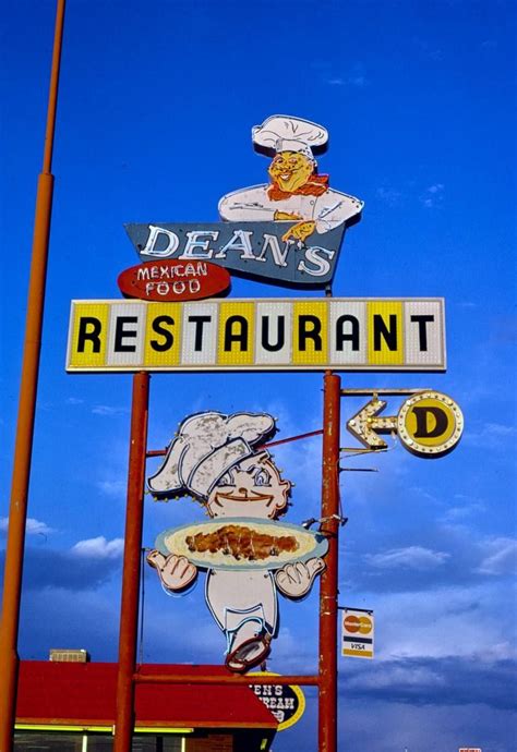 Historic Photo 1987 Dean S Restaurant Sign B 40 Route 66