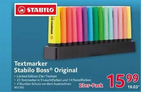 Textmarker Stabilo Boss Original Angebot Bei Selgros Prospekte De