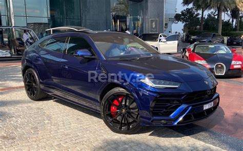 Rent A Lamborghini Urus Blue 2021 Id 03574 In Dubai Renty Ae