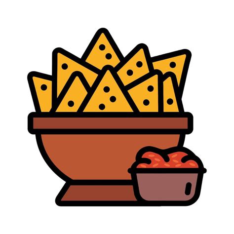 Illustration Vector Graphic Of Nachos Mexican Food Food Appetizer