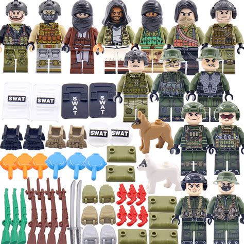 Фигурки swat спецназ солдаты военные бандиты BrickArms для Лего Lego ...