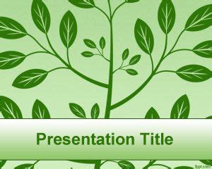 Green Tree PowerPoint Template