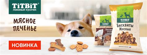 Мясные печенья для собак TiTBiT