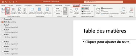 Modèles de Tables des Matières pour PowerPoint et Keynote