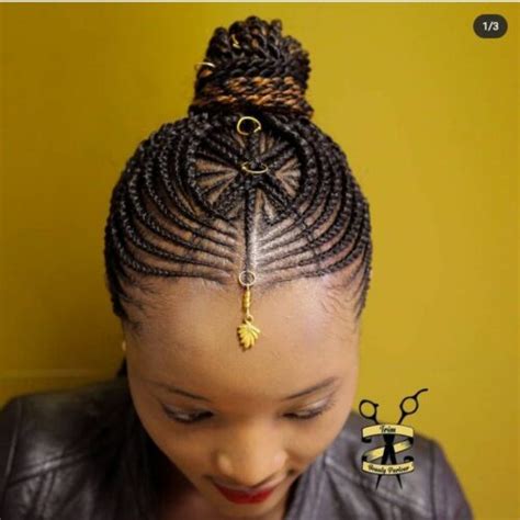 16 Super Cool Cornrow Updos To Try The Glossychic