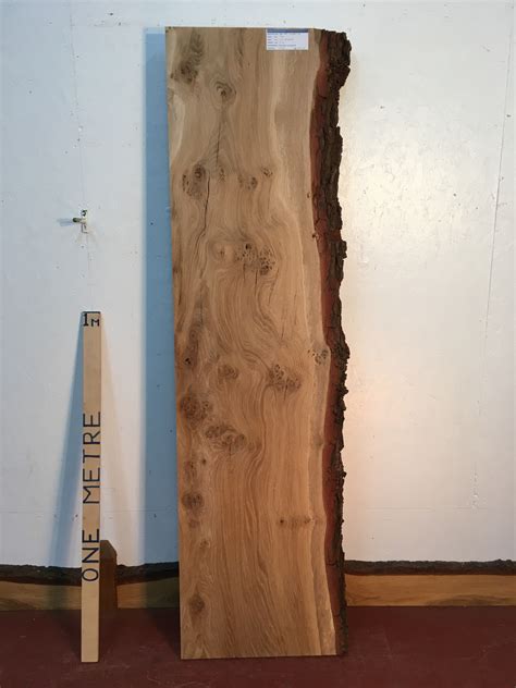 BURRY OAK Single Waney Natural Live Edge Board