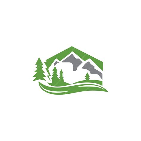 Premium Vector Mountain River Logo