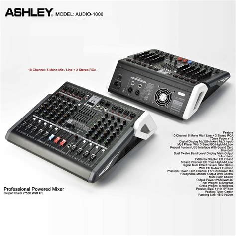 Power Mixer Ashley Audio Audio Channel Original Lazada