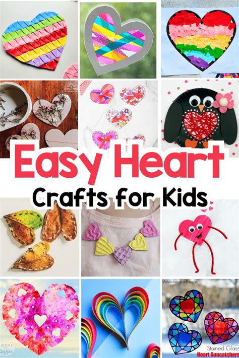 44 Easy Heart Crafts For Kids