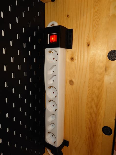 Really Simple Mount For Ikea Koppla Or Similar Shaped Multiple Plugs